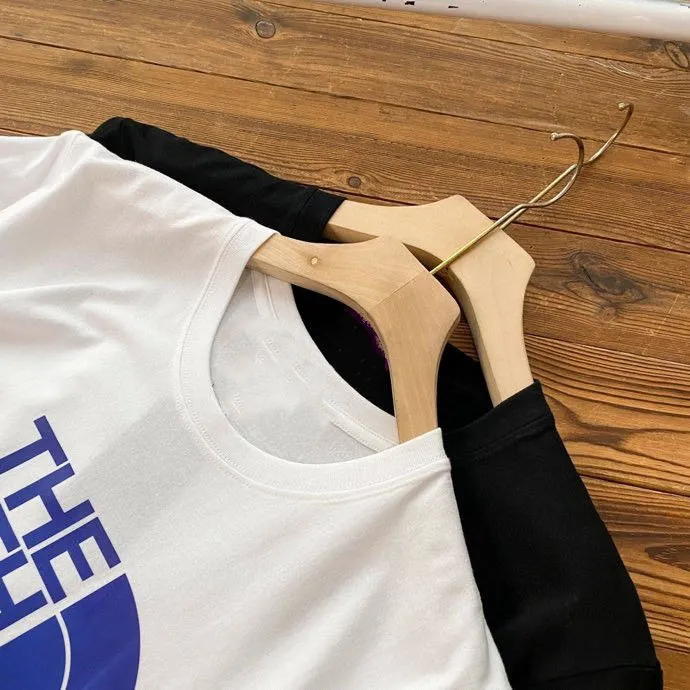 スポーツ カジュアル  日常 夏 通気性 コットン 配色 プリント アルファベット 2色選べる Tシャツ