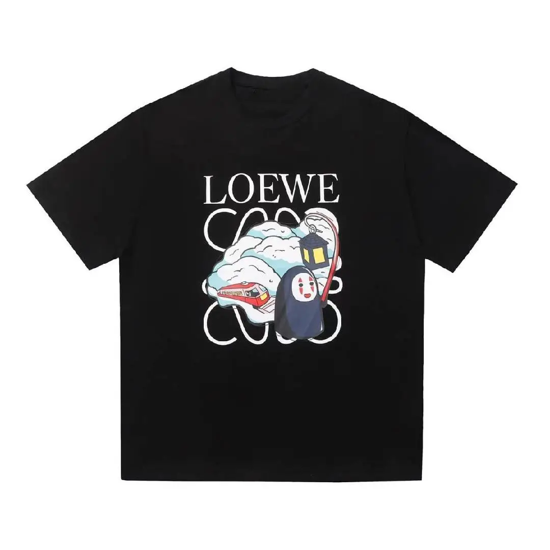 好感度100％ 着心地良い ファッション シンプル 新作 快適 2色選べる 夏 プリント カートゥーン Ｔシャツ