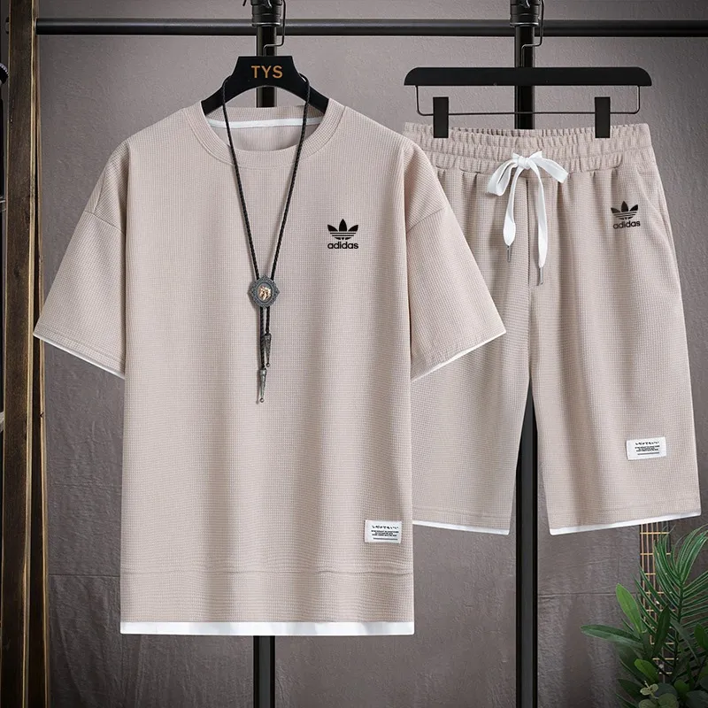 『S-3XL』好感度UP 最愛の一着 スタイリッシュ カジュアル アクティブ シンプル ショートパンツ Ｔシャツ セットアップ
