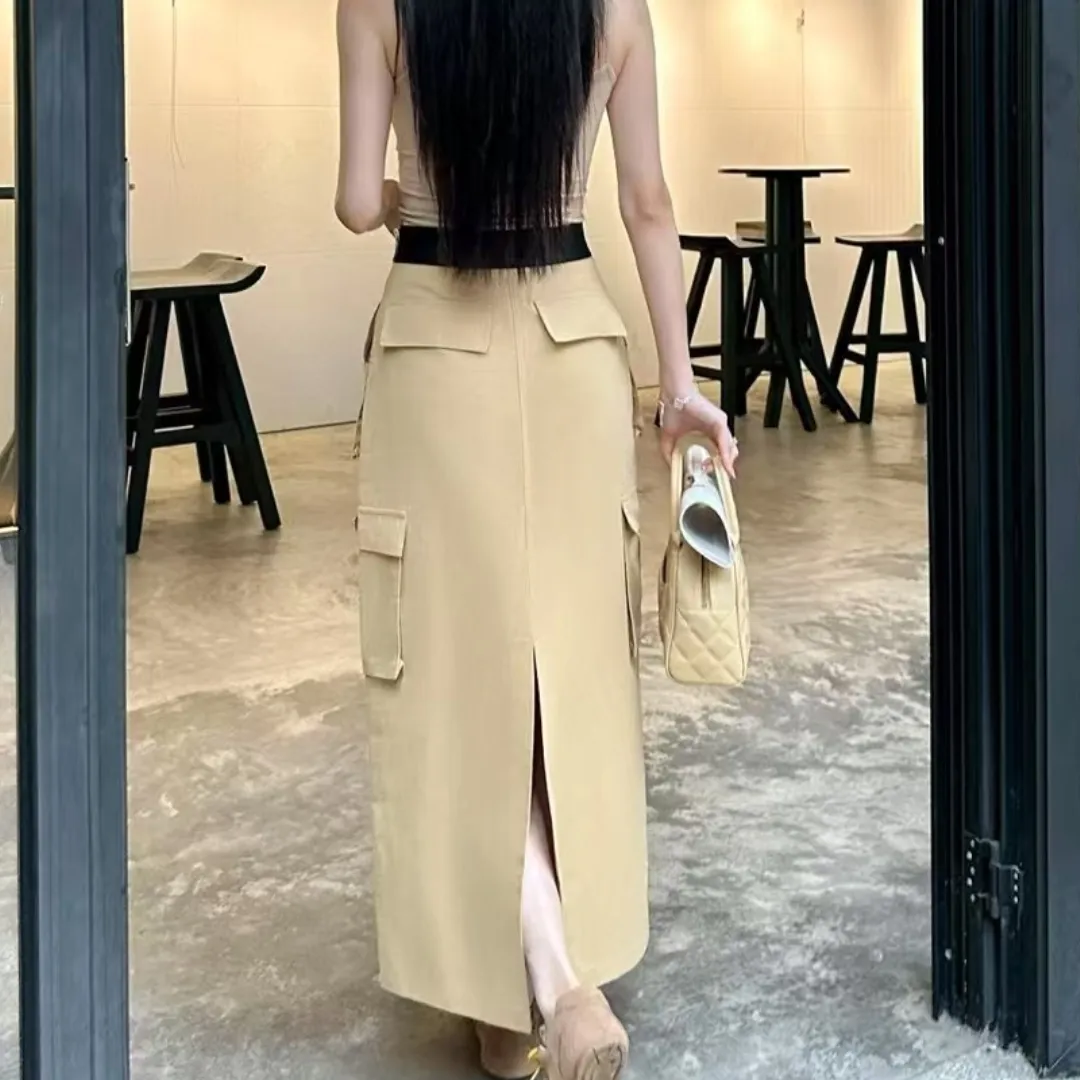 『S-L』美人度アップ 気質満点 トレンド リラックス ミニマリスト おしゃれ エッジィ モダン スカート