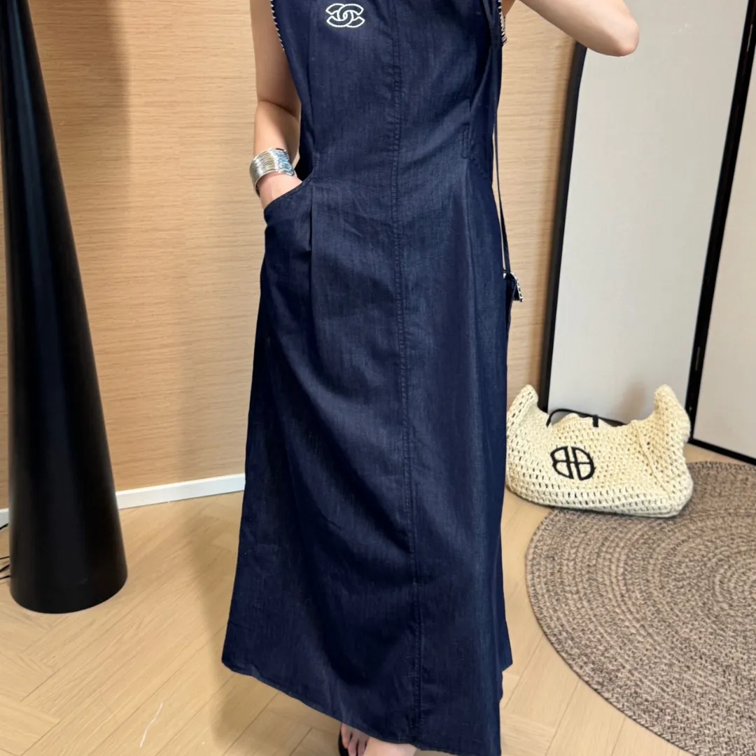 『S-L』着瘦せ ノースリーブ 刺繍 韓国系 女性向け 韓流 元気いっぱい ワンピース
