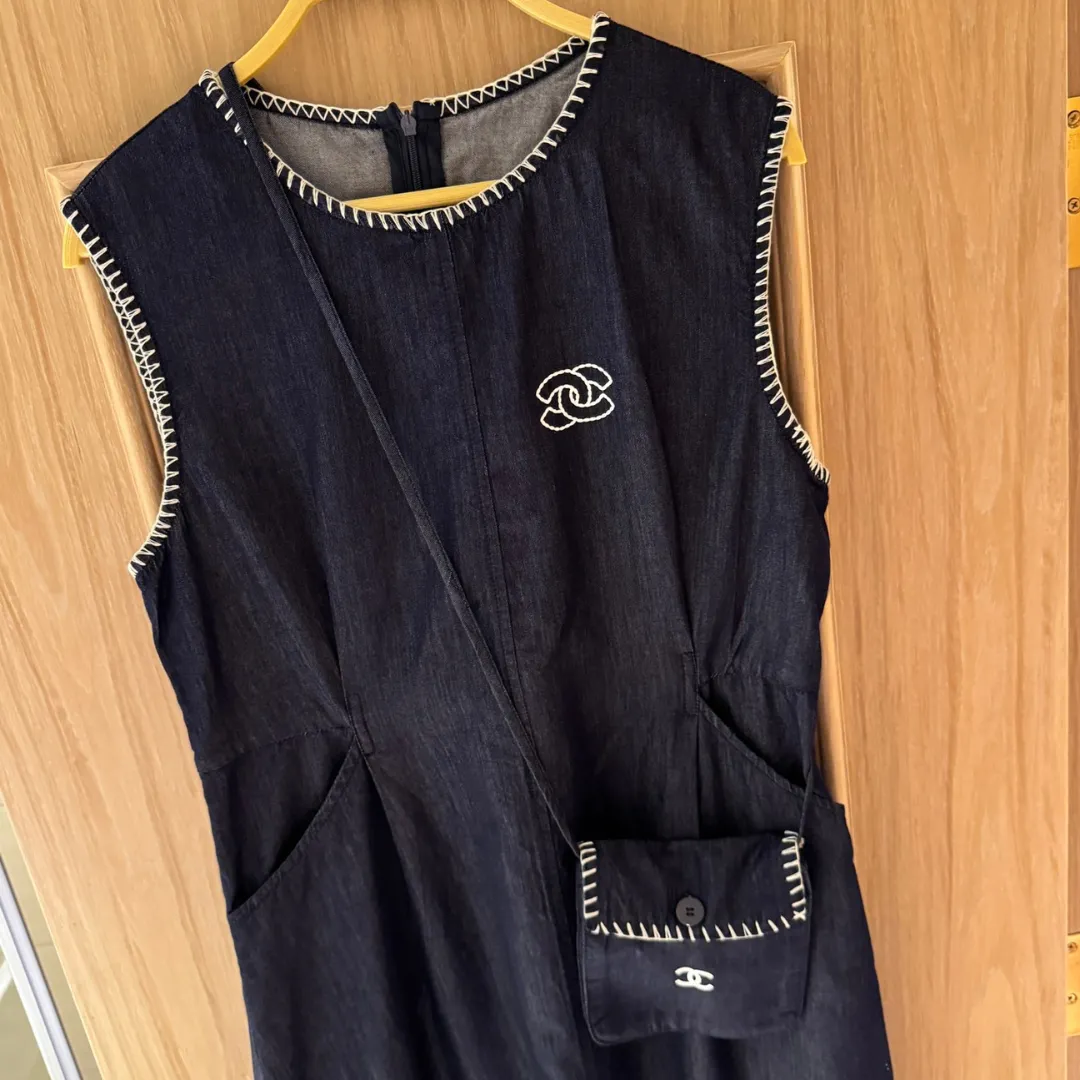 『S-L』着瘦せ ノースリーブ 刺繍 韓国系 女性向け 韓流 元気いっぱい ワンピース