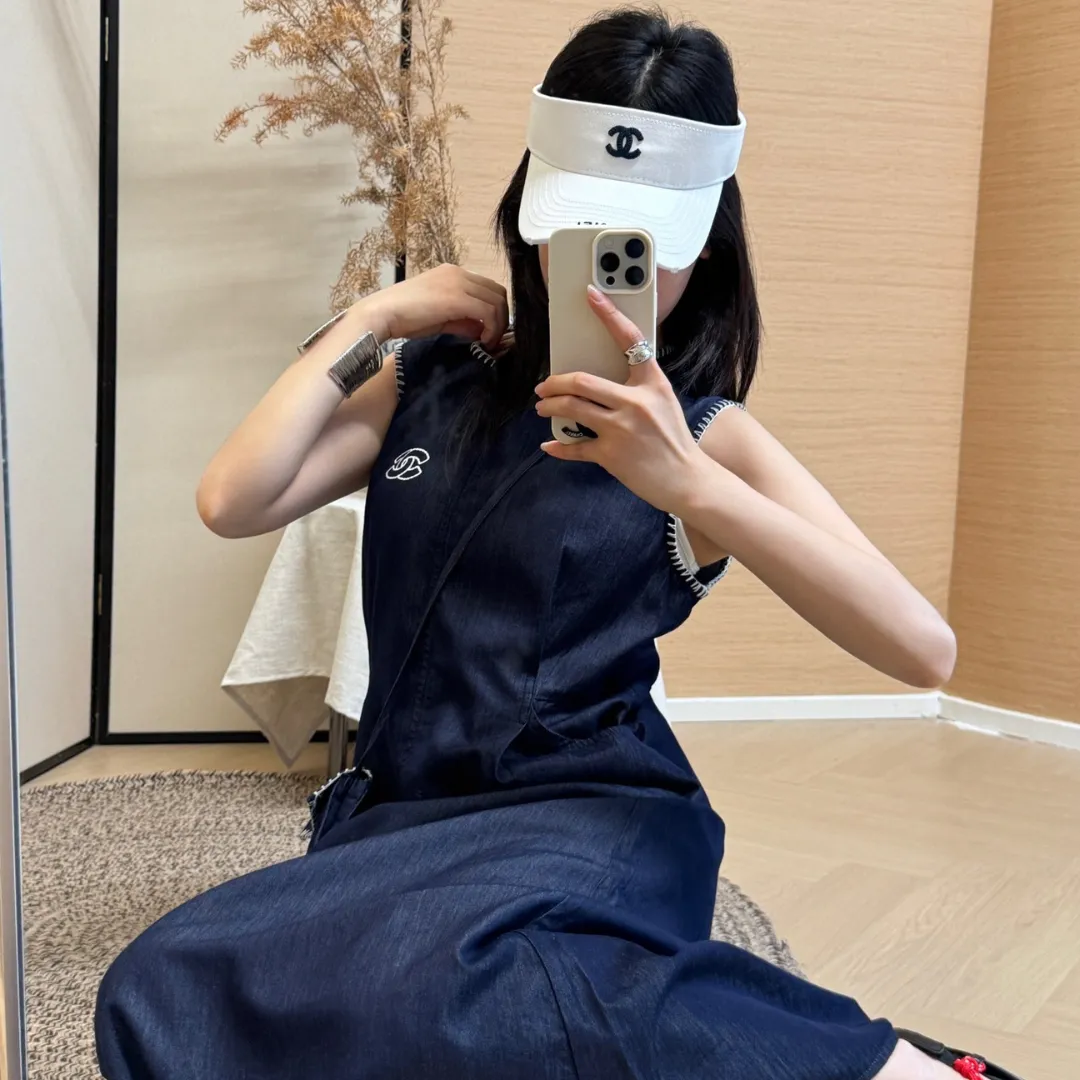 『S-L』着瘦せ ノースリーブ 刺繍 韓国系 女性向け 韓流 元気いっぱい ワンピース