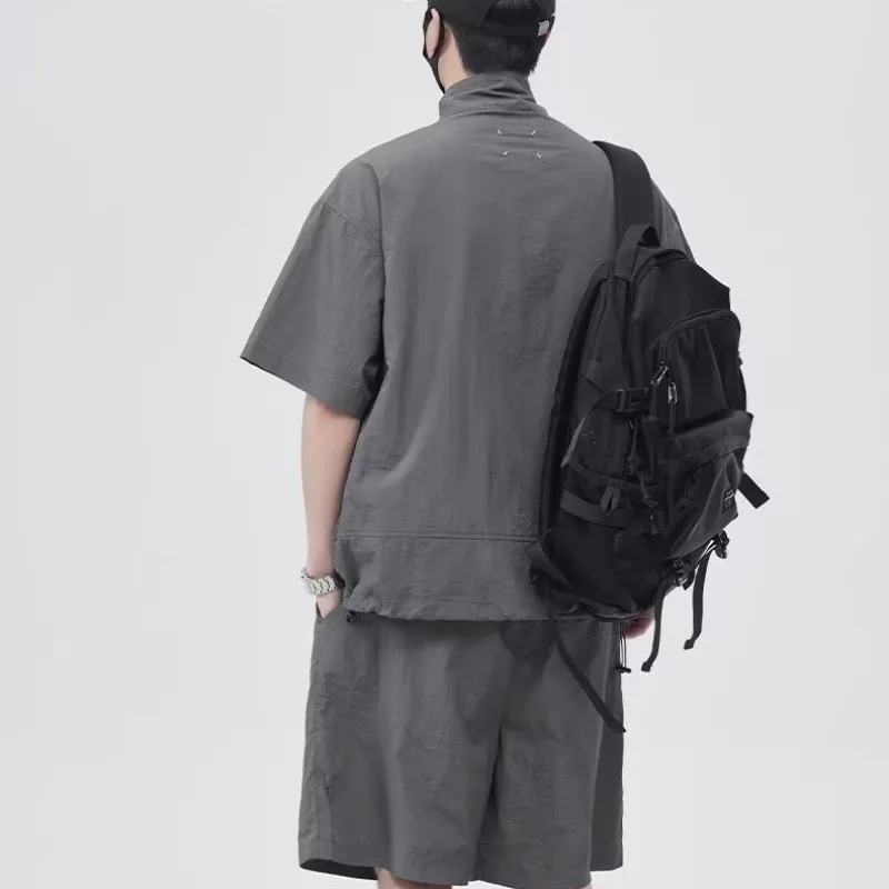 『M-2XL』おすすめ 大人気 スポーツ ポケット付き スタンドネック セットアップ