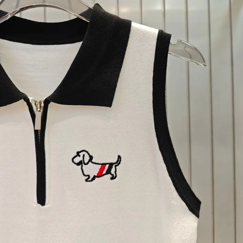 『フリーサイズ』超人気商品 女子マスト トレンド ノースリーブ 折り襟 ワンピース