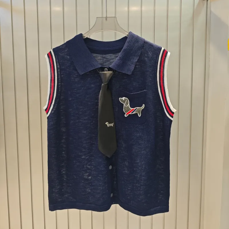 『サイズ別』人気爆発中 着回し最強 単品注文 スウィート 折り襟 ノースリーブ Ｔシャツ/スカート